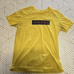 Forever 21 yellow graphic tee "You Are Too Close" Large