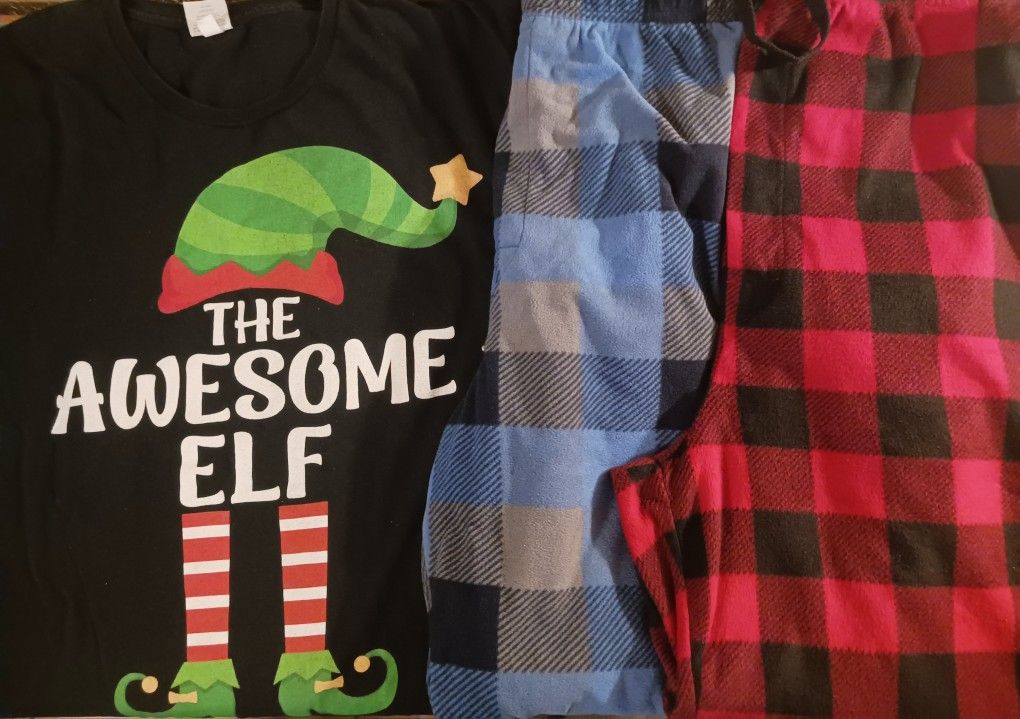 Elf Tshirt And Pj Pants