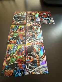 Lot of 7 of 1993 Wizard Image Comics Holo Foil Mike Grell’s SHAMANS TEARS Promo Cards