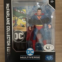 McFarlane Collector Edition Action DC Comics Superman PLATINUM CHASE Multiverse