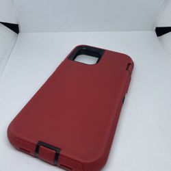 For IPhone 12 / 12 Pro Red Case Cover Protector 