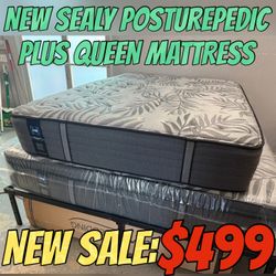 NEW SEALY POSTUREPEDIC PLUS QUEEN MATTRESS 