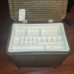 Vintage Sewing Box With Supplies