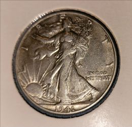 🔥 1941-D Walking Liberty Silver Half Dollar | Strong XF Details | Denver Mint!