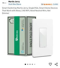 Smart Switch by Martin Jerry, Single Pole - NEW
