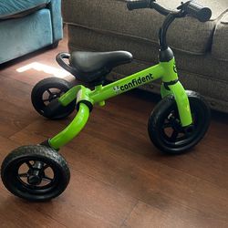 Wdmiya 3-in-1 Foldable Tricycle for Kids, Green, 2-5 Years Old, 8.8 lbs