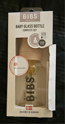 Bibs 4 ounce Glass baby bottle in Blush Color. New in box