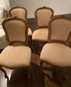 4 French Country provincial Dining Chairs 