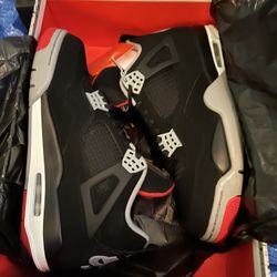 Jordan Black Cement 4s Size 9 2018 DS