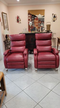 RECLINER CHAIRS LEATHER.  SILLONES RECLINABLES PIEL