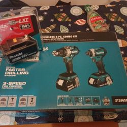makita  18v  LXT BRUSHLRSS 2 pc combo kit 