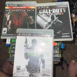 PS3 Lot Mw3 2 cod 1 Metal Solid