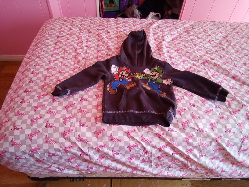 Super Mario Boys Hoddie Size 3T