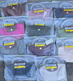 Small Longchamp Le Pliage  Canvas Top Handle Bag