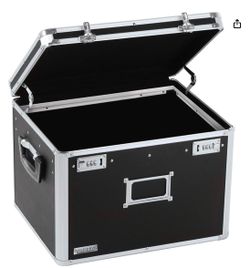 Vaultz Locking File Storage Box with Handles
