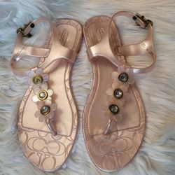 Coach Jelly Sandals "Paisley" 