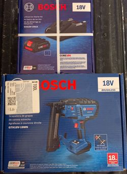 Bosch 18v 18ga crown stapler