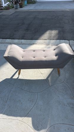 Gray bench