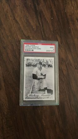 1996 Topps Mickey Mantle Foundation Card PSA 9 Mint