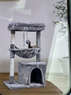 Small gray tree for cats