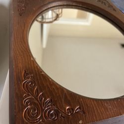 Antique Oval Mirror 