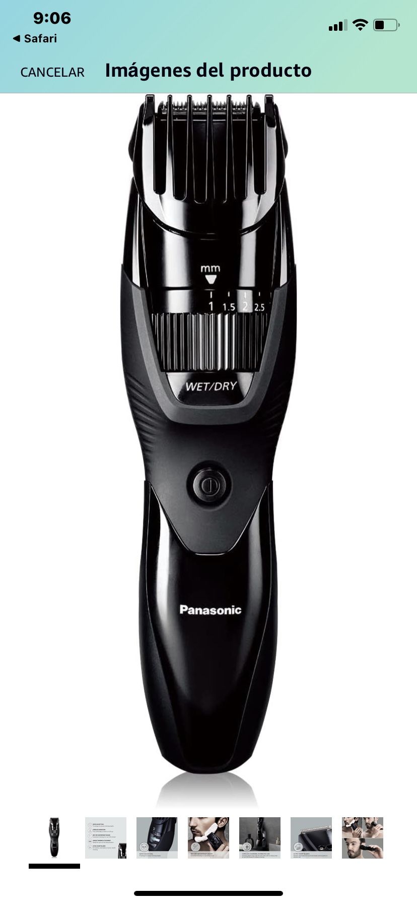 Recortadora De Barba Panasonic ER-GB42-K (negro)