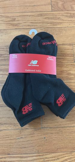 New Balance Men’s Cushioned Ankle Socks 10 pack