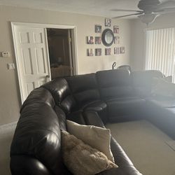 Italian Leather sectional 