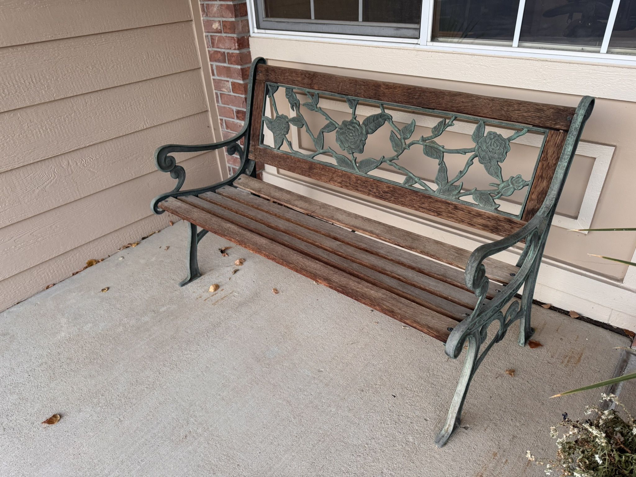 Vintage Berkeley Forge & Foundry garden bench