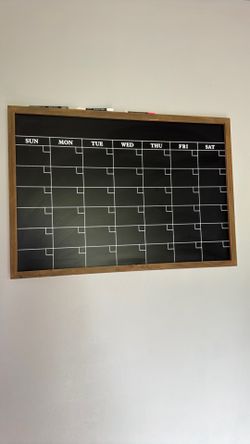 Chalkboard wall calendar