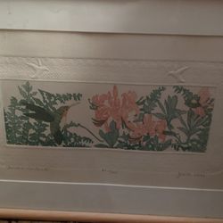 Judith Hall Print Custom Framed Ready For You. AP X /XXX FRAGMENT PLEXIGLASS CUSTOM FRAMED PASTEL HAND FINISHED WOOD FRAME