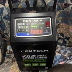 Cen-Tech 6/12V Automatic Battery Charger with Engine Jump Star