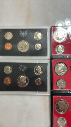 Coins collection- 1971 thru 1990 uncirculated