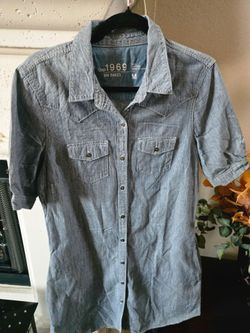 Gap 1969 Short Sleeve Denim dress Medium