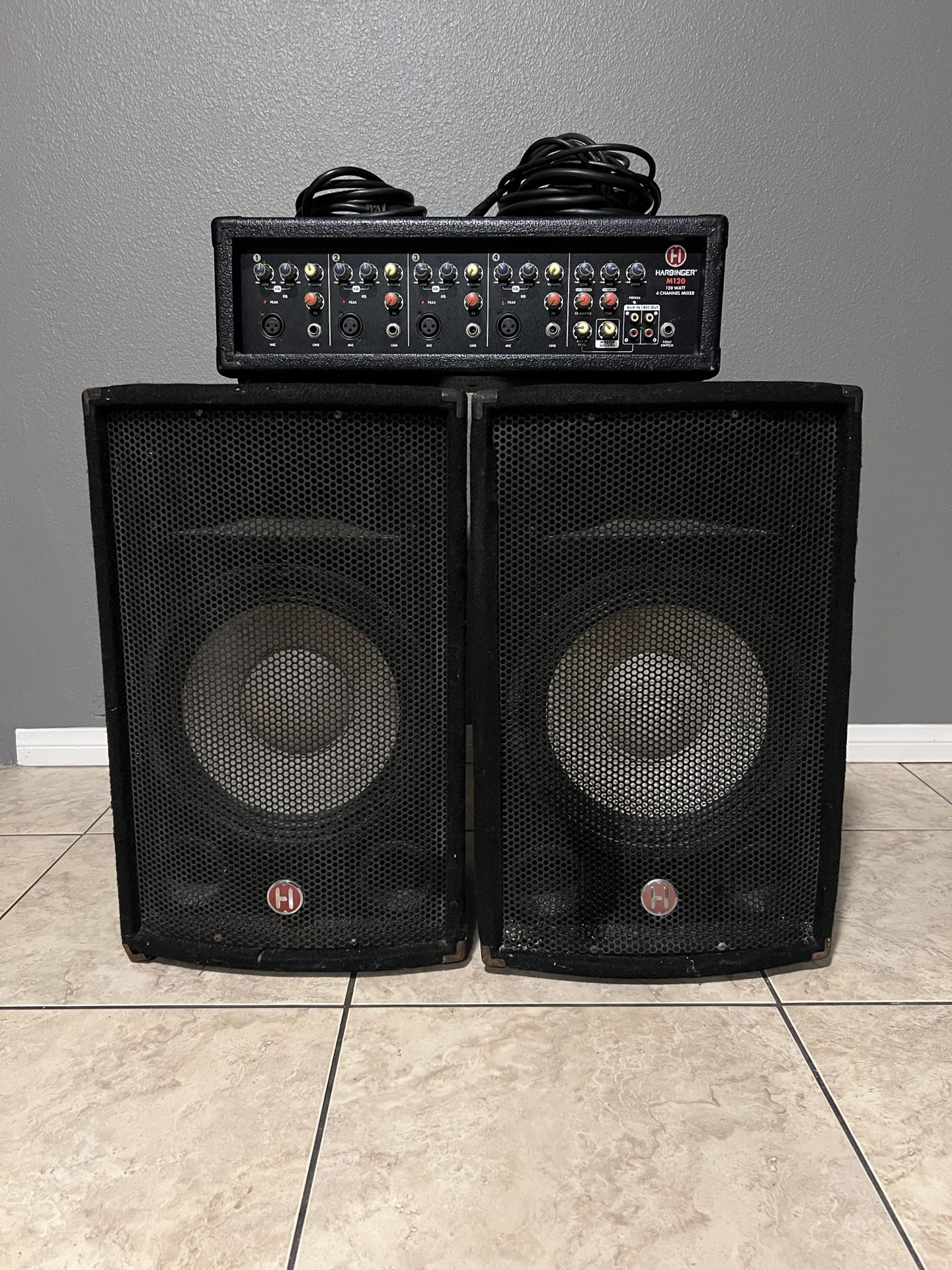 Harbinger M120 PA System 4 Channel Mixer for Sale in Los Angeles, CA