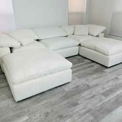 Sectional Couch Modular 5pcs Off-White LIMITED OFFER!!! Free Delivery