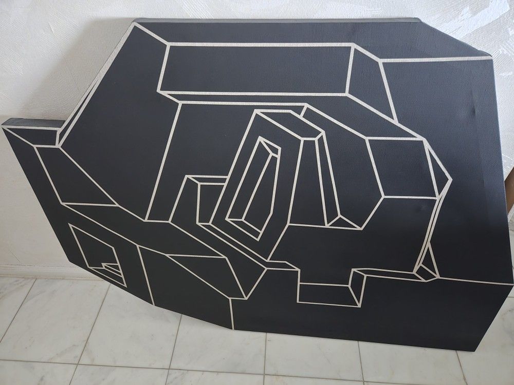 Geometric Framed Art Work.