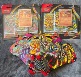 Pokémon TCG - 2x chaos blister - 3x pitch black booster - 3x mega evolution blister