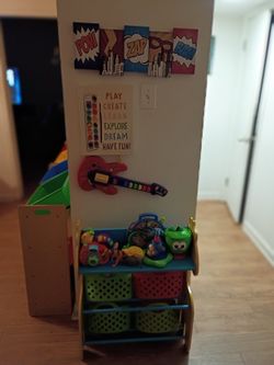Stand With 4 Toy Organizer Bins
