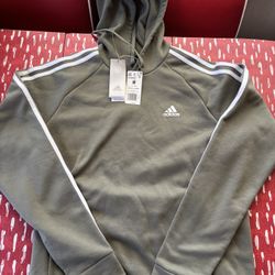 Unisex Adidas Sage Green Hoodie . Medium 