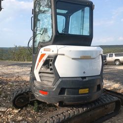 2016 E45 Bobcat Excavator Enclosed Cab Low Hours 