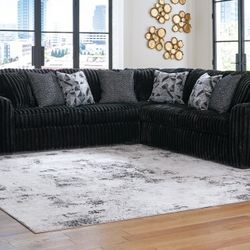New Black Sectional SOFA 
