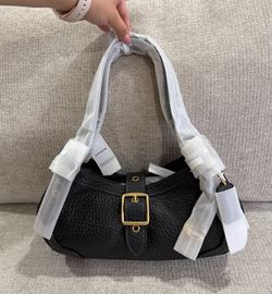 Coach Drifter 31 Black Leather Shoulder Bag