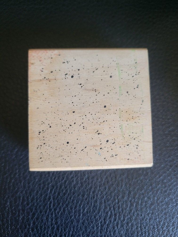 Wood Stamp paint splatters