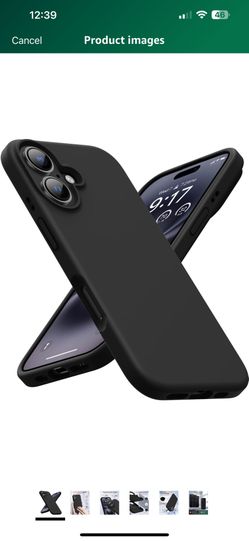 OuXul Designed for iPhone 16 Case,Shockproof Liquid Silicone Protective Phone Case with Soft Anti-Scratch Microfiber Lining Ultra Slim Drop Protection