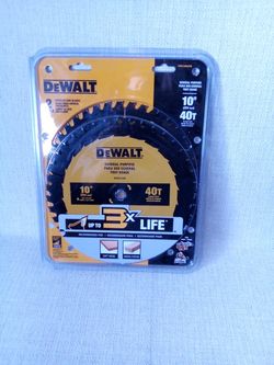 DeWalt 10" Circular Saw Blade 40T General Purpose