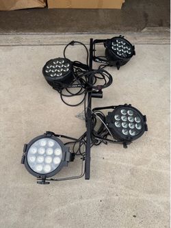 2 SlimPAR Pro Q USB and 2 SlimPAR Pro W USB RGBA LED Low-Profile Par/High-Power Wash Light