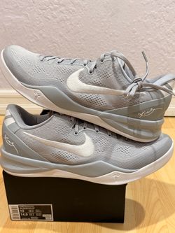 Nike Kobe VIII 8 Protro Wolf Grey White Sneakers HF9550-002 Men’s Size 13 NEW