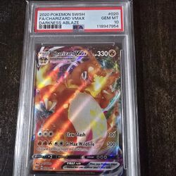 2020 Pokemon Sword & Shield Darkness Ablaze 020 Full Art/charizard Vmax PSA 10