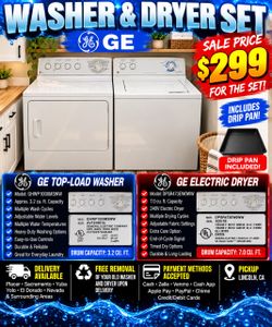 washer and natural gas dryer set